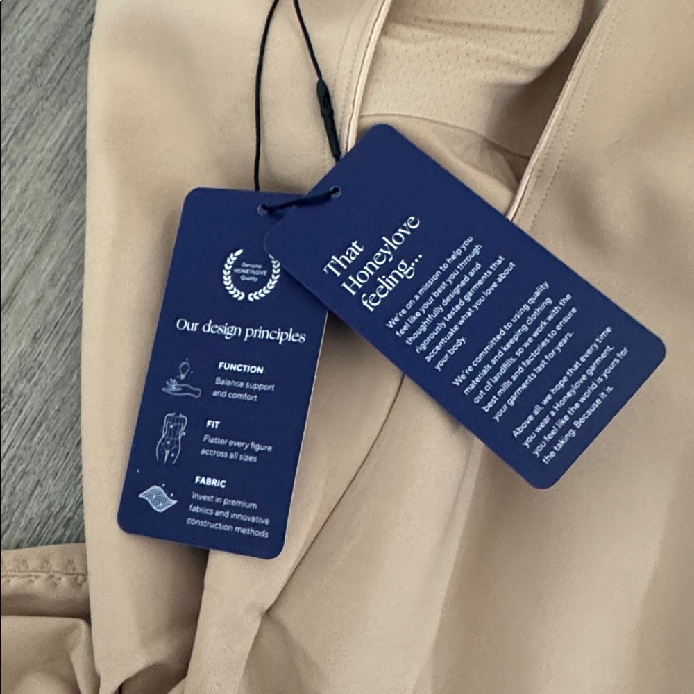 NWT XS Honeylove Tan Shapewear Bodysuit - Picture 7 of 7